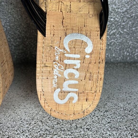 Circus By Sam Edelman Wedge Sandals Flip Flops Shoes Size 10 - Picture 8 of 9